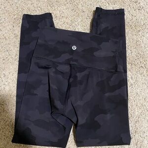 Lululemon athletica Black Camo Leggings